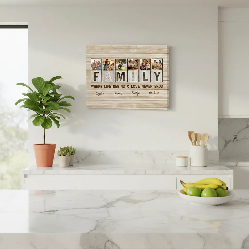 Framed Canvas 3:4 Horizontal (US)