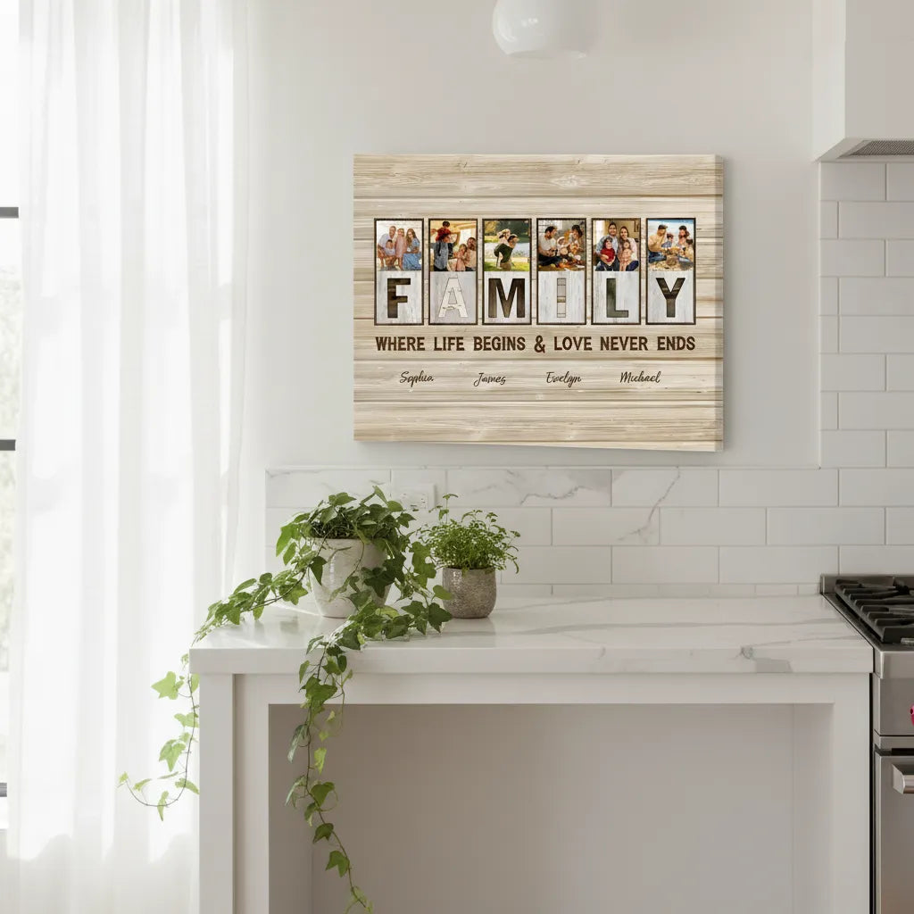 Framed Canvas 3:4 Horizontal (US)