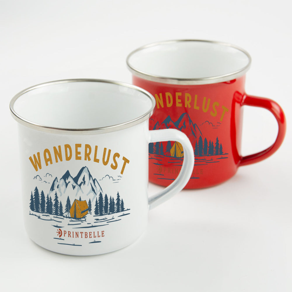 12OZ Enamel Cups with Handle