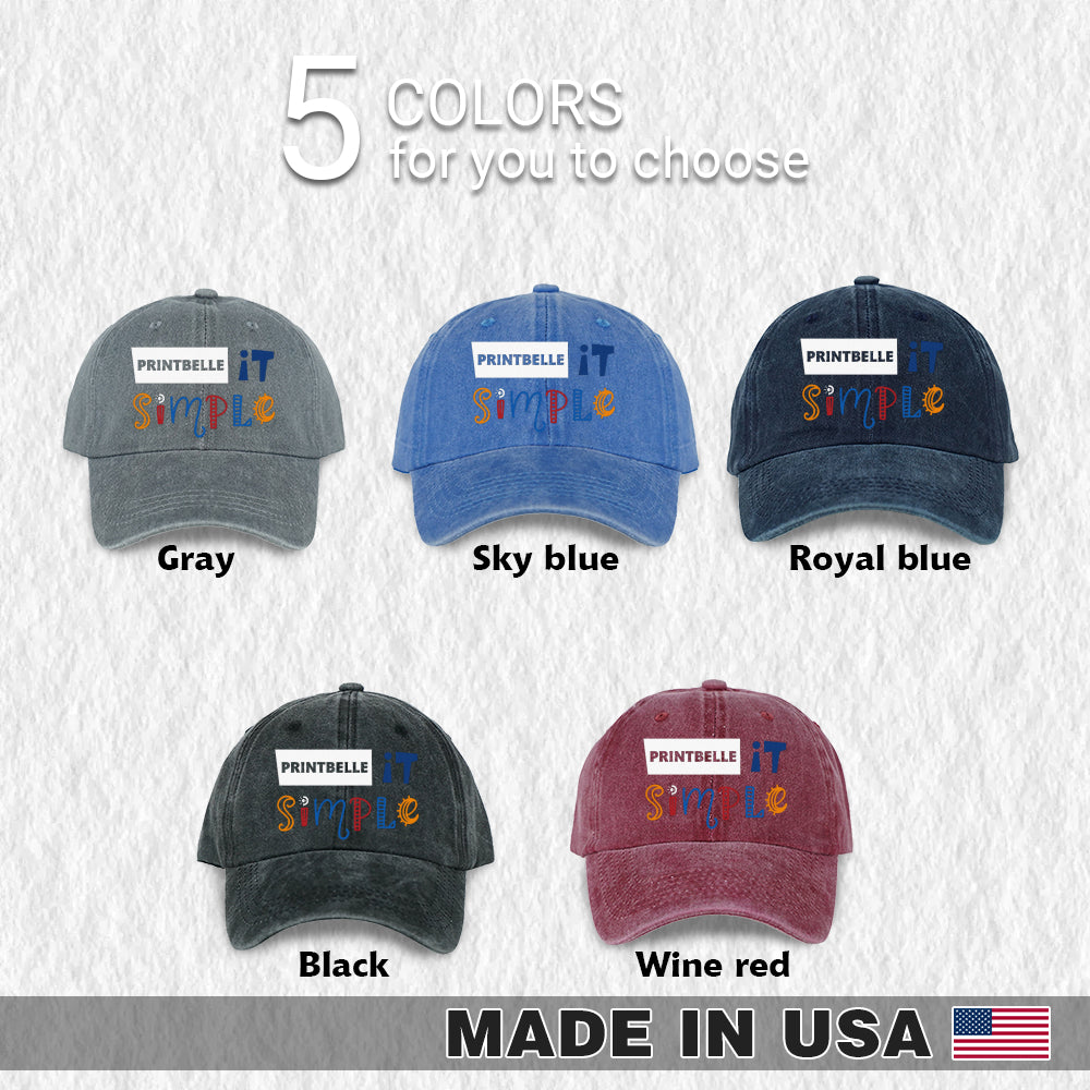 Wash Denim Cap (Print in USA)