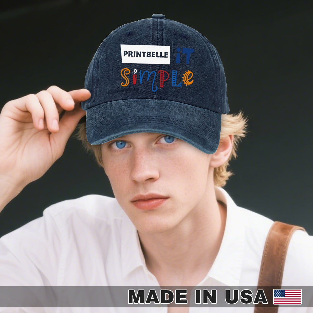 Wash Denim Cap (Print in USA)