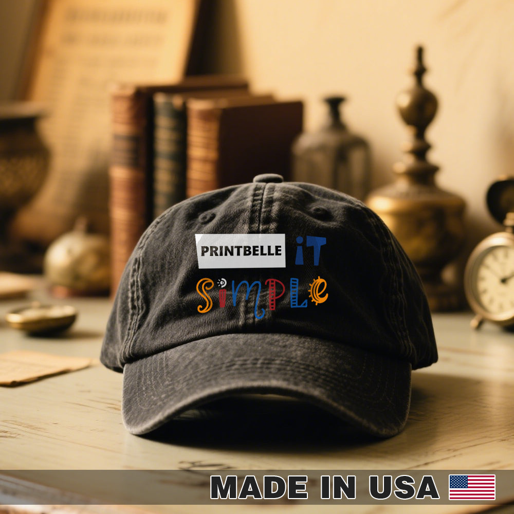 Wash Denim Cap (Print in USA)