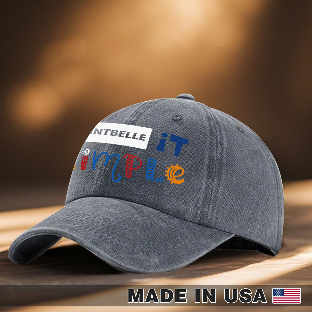 Wash Denim Cap (Print in USA)