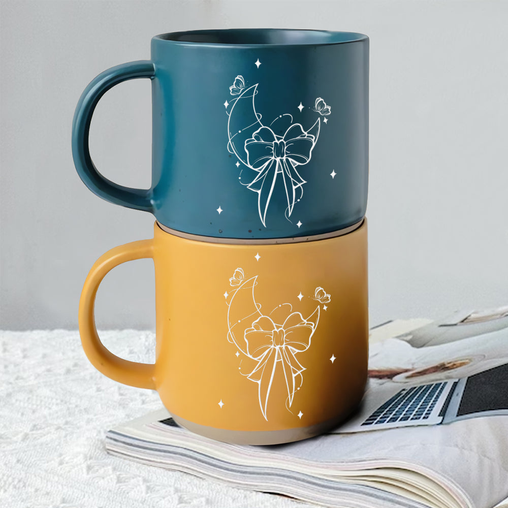 12OZ Pottery Mug-2 Side Engraved
