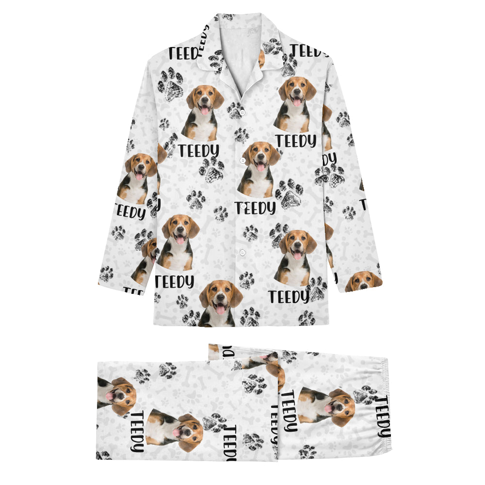 V3 Lapel Pajama Set Long (button)