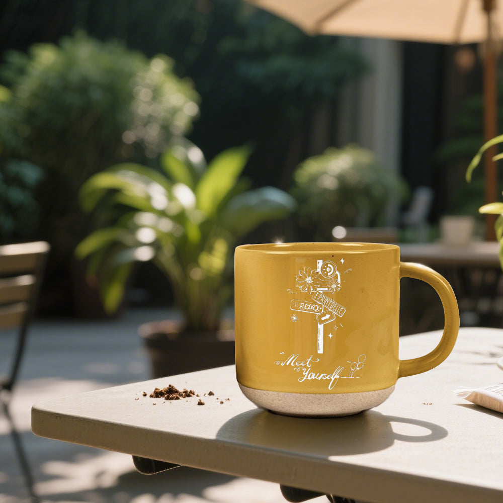 12OZ Pottery Mug-2 Side Engraved
