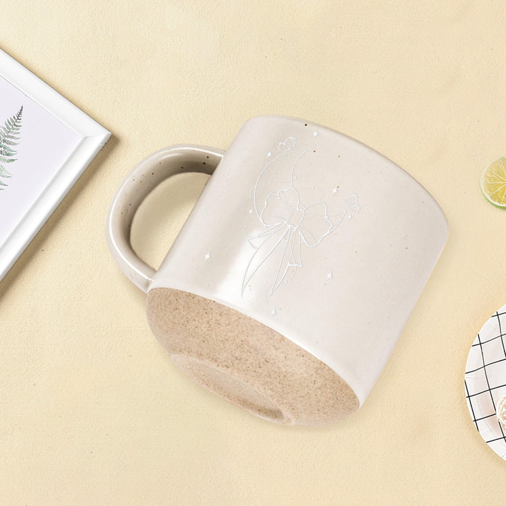 12OZ Pottery Mug-2 Side Engraved