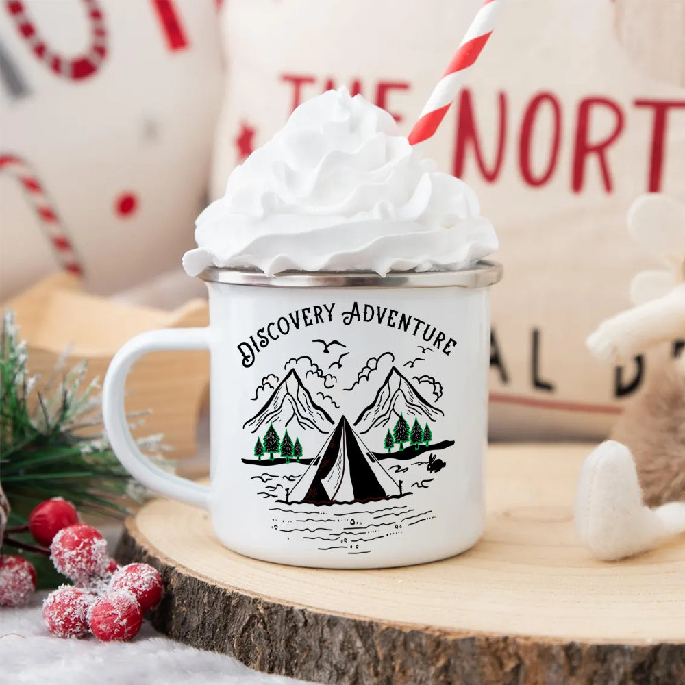 12OZ Enamel Cups with Handle