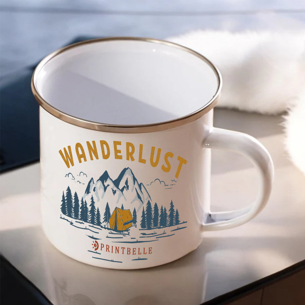 12OZ Enamel Cups with Handle
