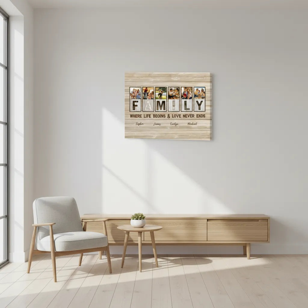 Framed Canvas 3:4 Horizontal (US)