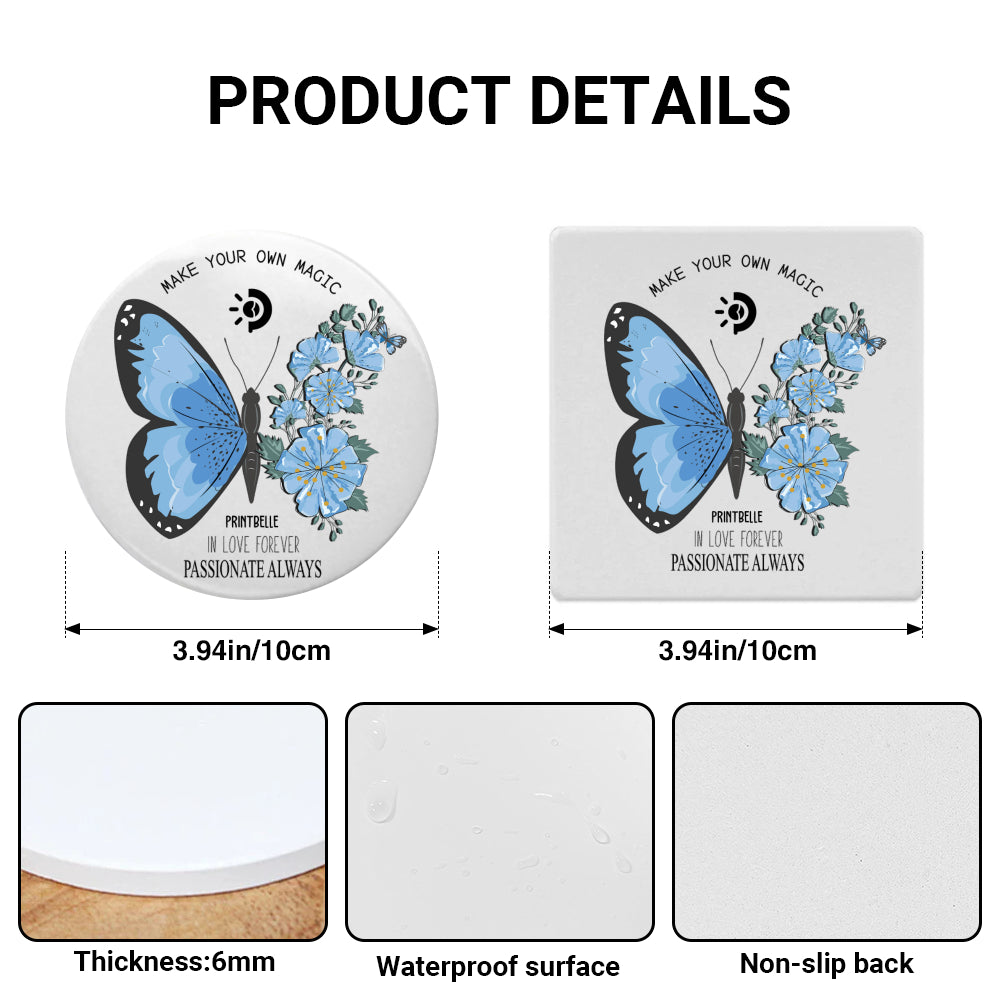 Ceramic Coaster-1 Side Print