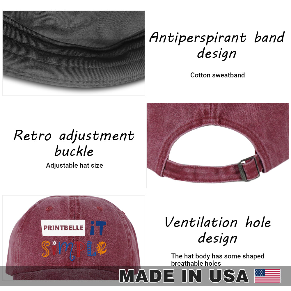 Wash Denim Cap (Print in USA)
