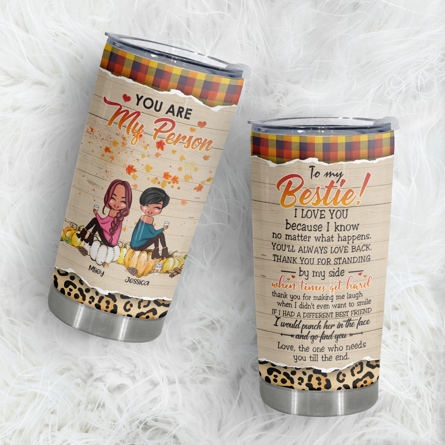 I Love You To My Bestie, Double Wall Insulated Tumbler, 20 oz, Gift For Sisters On Holiday