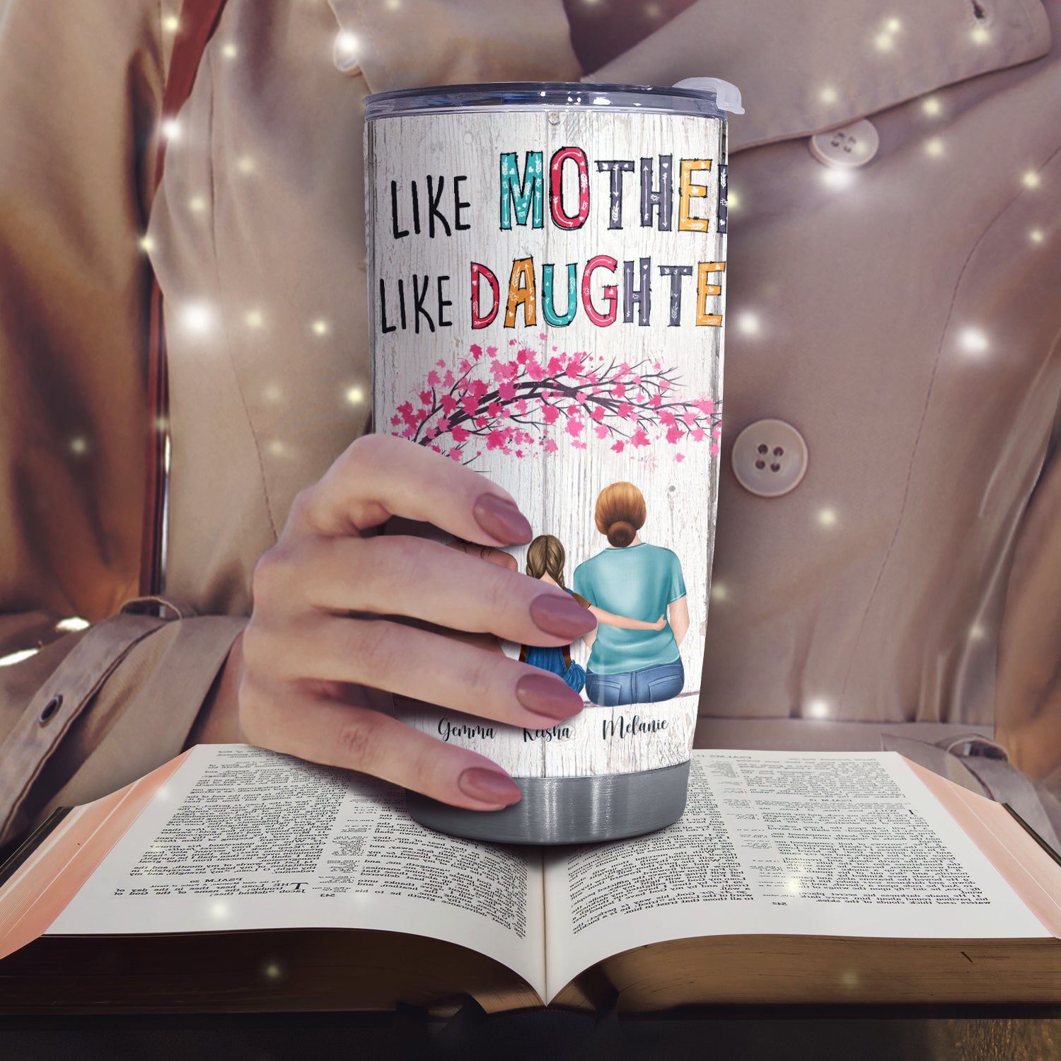 Best Mom And Best Grandma Of The Word, Family Custom Tumbler, 20 oz, Best Gift For Mother's Day