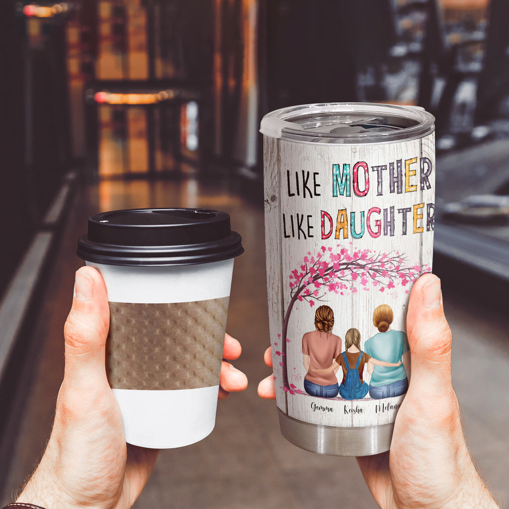 Best Mom And Best Grandma Of The Word, Family Custom Tumbler, 20 oz, Best Gift For Mother's Day