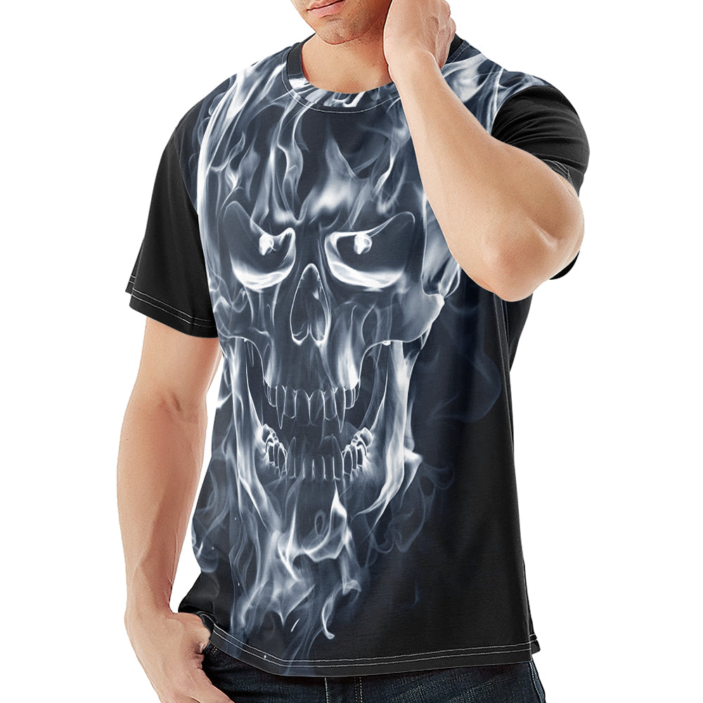 Adiffly Fashion Personality Tee Skull T Shirt Horror Novelty I'm Fine