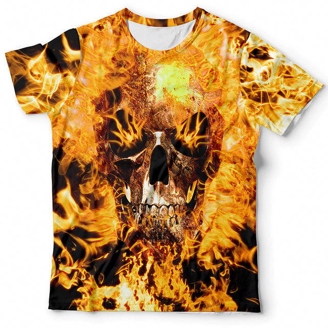 Skull T-Shirt Horror Novelty